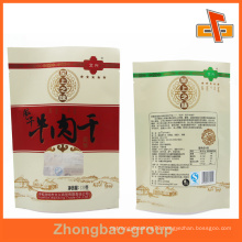 food grade white kraft paper bag with window for food packaging